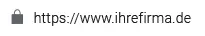 wie im Browser das DV-Zertifikat aussieht