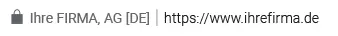 wie im Browser das EV-Zertifikat aussieht