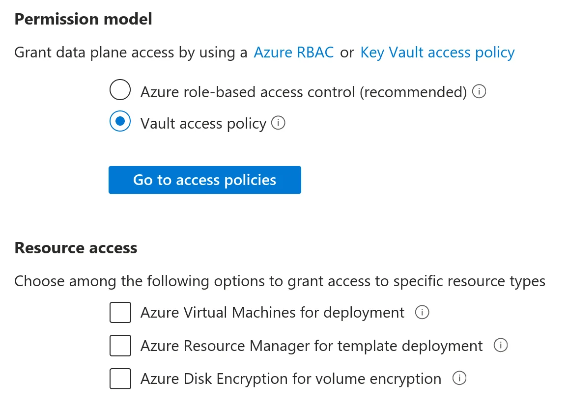 Azure Permission model