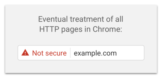 Die neue Warnmeldung von Chrome