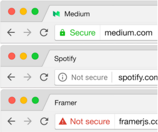 Neue Sicherheitsindikatoren von Chrome
