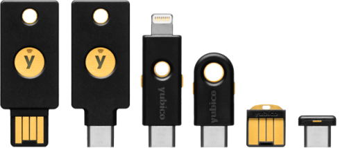 Verschiedene YubiKey-Modelle
